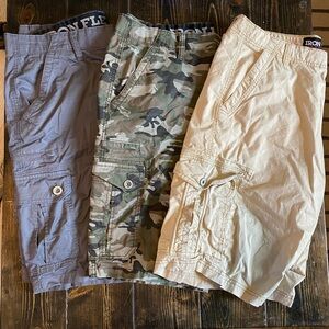 Lot of 3 Men’s Cargo Shorts
